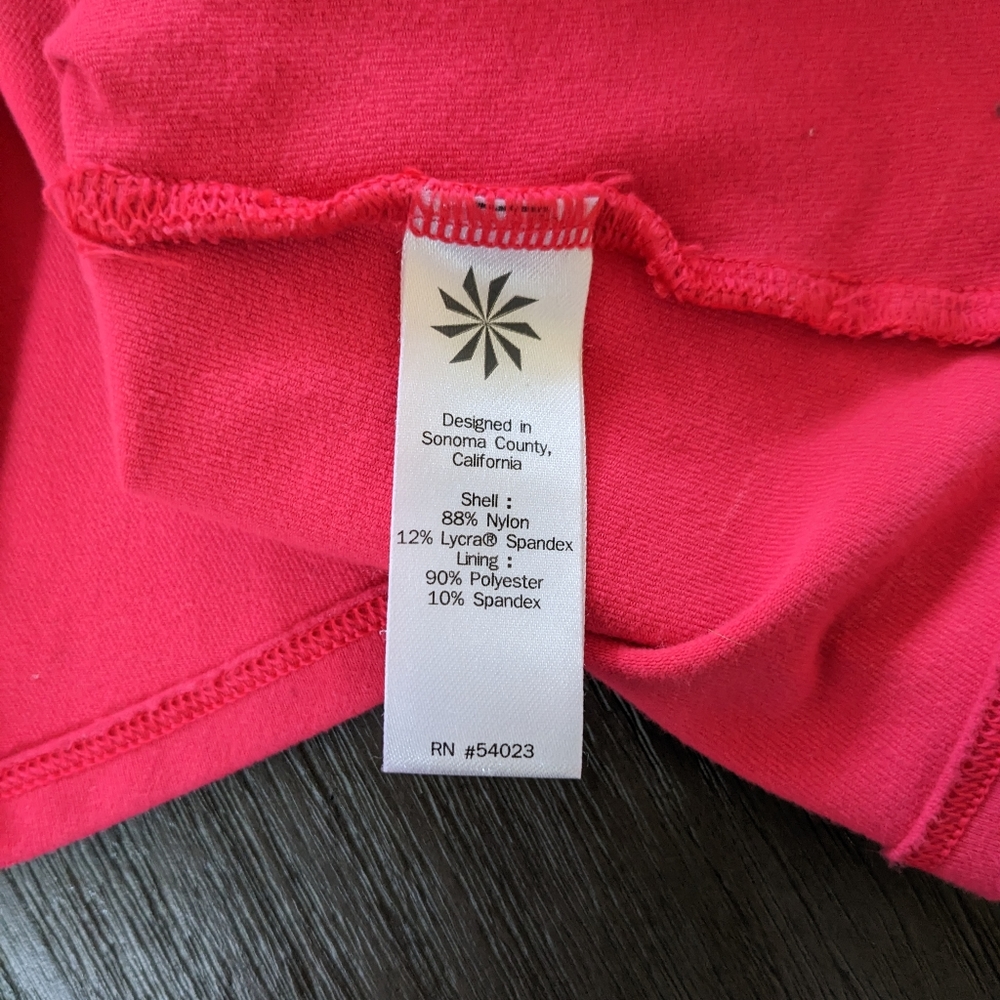 Athleta Hot Pink Optimism Tank Top Built In Bra - Picture 3 of 5